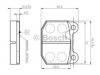 BOSCH 0 986 TB2 052 Brake Pad Set, disc brake